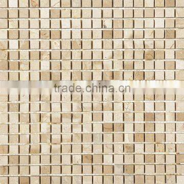 High Quality Crema Marfil Premium Mosaic Tiles For Bathroom/Flooring/Wall etc & Best Marble Price