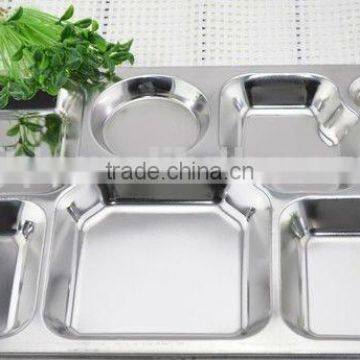 SS18/8 Stainless Steel Fast Food Tray