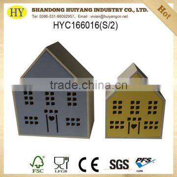 cheap custom decorative house shape wooden box wholesale