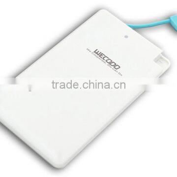 Factory Low Price Custom Logo Printing Promotional USB Travel Phone Charger 2600mah Credit Card Power Bank photo-6