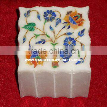 Marble Inlay Box Handmade,High Quality stone inlay boxes,stone inlay box