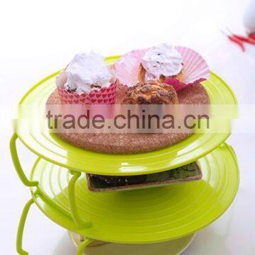 Wholesale Plastic Round Plate Holder Microwave Rack photo-3