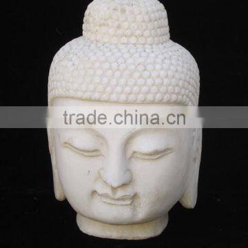 Chinese Brand 30% Discount White Marble Buddha Head photo-4
