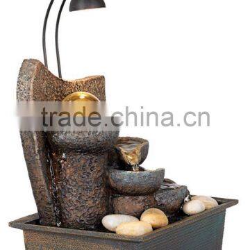 Faux Stone Table Fountain With Crystal Accent photo-4