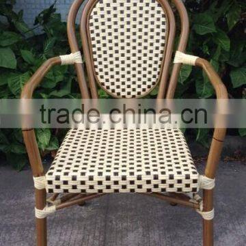 outdoor aluminium chair with sling fabric seat