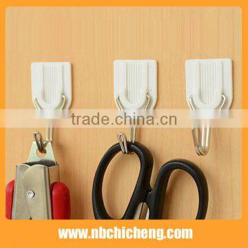 Self Adhesive Plastic Hooks/Plastic Wall Hook/Bathroom Hooks photo-3