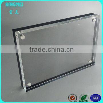 KM-VP72 Rectangle Shape Blank Plastic Acrylic Photo Frame Fridge Magnet With Picture Insert photo-3