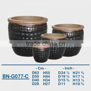 GLAZED CERAMIC OUTDOOR POT BN-G077 photo-3