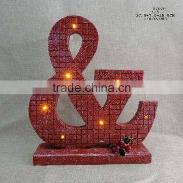 Resin Chritsmas Decoration Led Letter Lights photo-2
