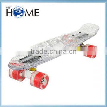 High quality electric skate board Custom transparent led light skateboard Wheel with led light