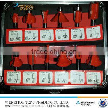 12 pcs (B) Router bit set