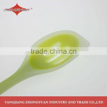 Kitchen Utensil Food Grade Silicone Slotted Spoon With Soft Grip photo-3