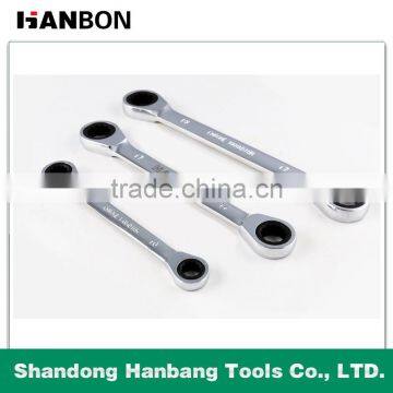 Metric Mirror Surface Double Ratchet Combination Spanner photo-1