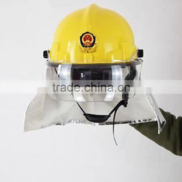 Can Resistant 300 Degree Nylon Anti Fire Fire Fighting Helmet for sale