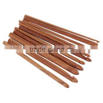 12 Sizes /set Handle Crochet Hook Bamboo Knitting Knit Needle Weave Yarn Set Crafts Yarn Tools Hot Search photo-2
