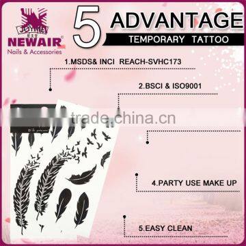 NEWAIR 4 Colors Printing Water Transfer Kids Glitter Tattoos photo-4