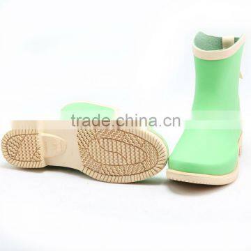 Ankle Height Rubber Rain Boots Women photo-5