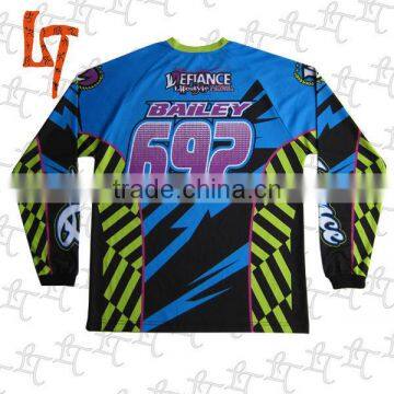 long sleeve custom sublimation motor/racing jerseys/shirts/wear/apparel