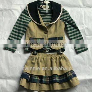 OEM girl,christmas kids clothing sets