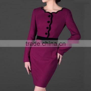 2014 New Fashion Casual OEM Office Dress Uniforms photo-3