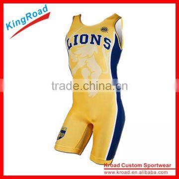 Custom design Lycra Wrestling singlet women's wrestling clothes