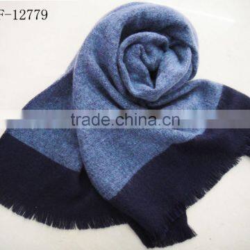 Fashion Plain Winter Knit Acrylic Warm Pashmina Shawl photo-2
