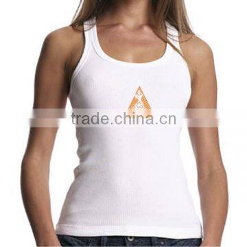 Custom Women's Jogging Cotton/Spandex Black Singlet photo-2