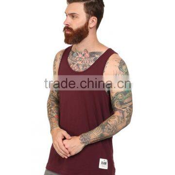 Mens Plain 92% Nylon 8% Spandex Tank Tops Wholesale photo-2