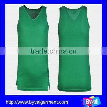 2015 basketball tank top, green plain tank top polyester, custom tank top low price