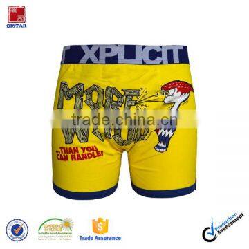 China Factory Sale Cheap Price Funny Printed Teen Boys Boxer Shorts