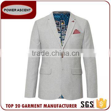 New Design Cotton Polyester Slim Fit Man Business Suit photo-4