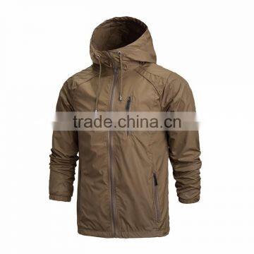 OEM/ODM New Men Clothing Sportswear Men Fashion Thin Windbreaker Jacket Zipper Coats Outwear Hooded Men Jacket photo-4