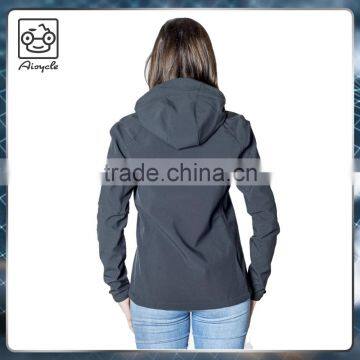 Woman Soft Shell Fleece 100%polyester Jacket Winter Style photo-4