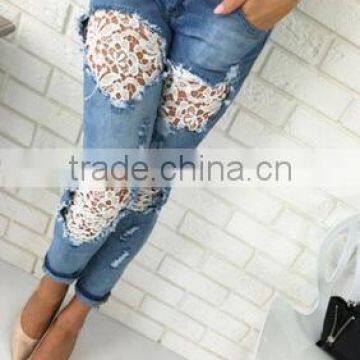 Runwaylover 5229 New Style Sexy Ladies Lace Sexy Jeans photo-3
