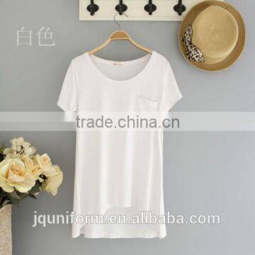 2016 O-Neck Polka Dot Design Free Style Lady Tshirt photo-6