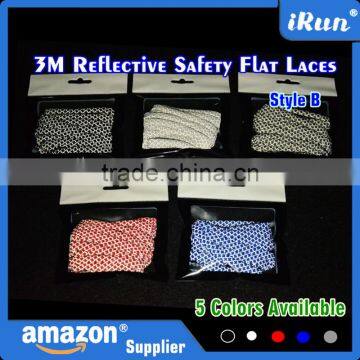 Factory Reflective Flat Shoelace as Train Track Reflective Shoelace - New Arriving Flat Reflective Shoelace - 5 Colors Available photo-6