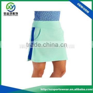 2017 New Design Breathable Mesh Fabric Dry Fit Performance Ladies Skirt, Sport Skirts