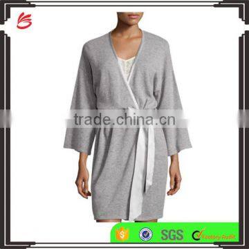 Short with silk women sweater robe pure cashmere directly sale