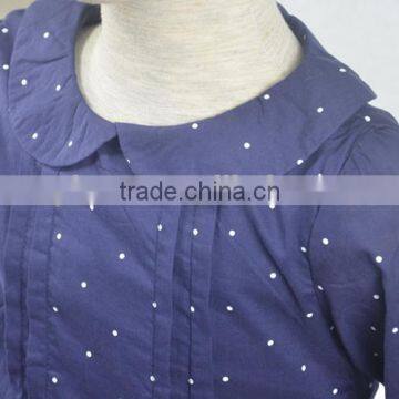 White Polka Dot Fashion One Piece Girls Party Dresses With Zip Closure at Back photo-4