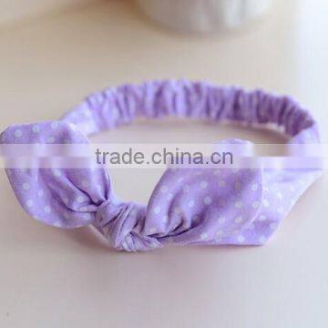 Printed Bow Tie Cotton Fabric Baby Headband photo-6