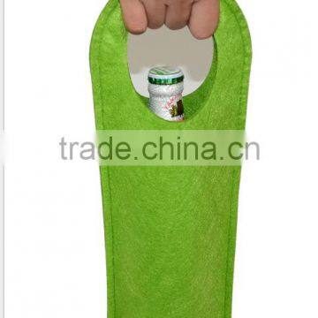 Red Wine Bag With Felt ;Red Wine Felt Bag photo-3
