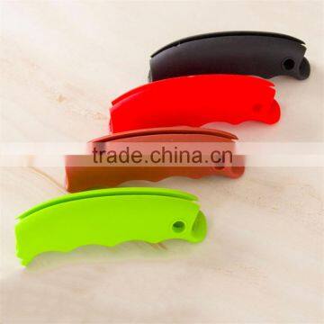 Silicone Shopping Bag Basket Carrier Grocery Holder Handle Comfortable Grip Brand New photo-3