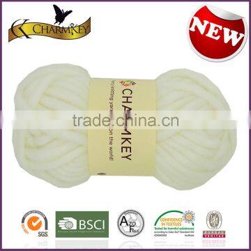 Charmkey Hot Sale Thick Knitting Yarn Acrylic Polyester Blended Yarn for Scarf Knitting photo-3