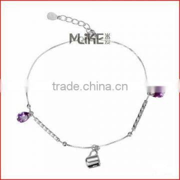 Cup 925 silver bracelet with Crystal M3010