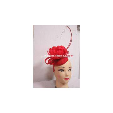 YRFC14196 bridal fascinator, sinamay fascinator/church fascinator/flower feather fascinator/wedding fascinator