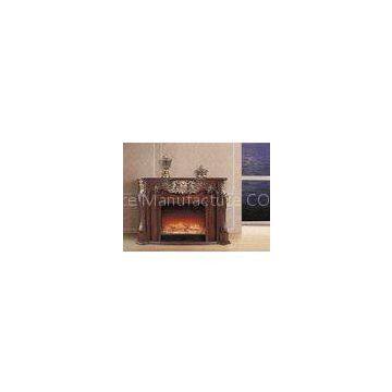 Portable Vintage Electric Fireplace , Freestanding Fake Flame LED Electric Fireplace