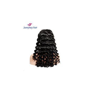 Premium High Grade Loose Curly Brazilian Hair Lace Front Wig Human Hair Lace Wig In Stock