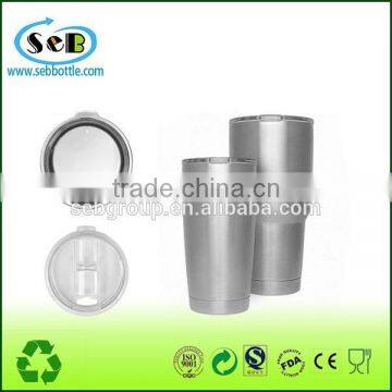 20oz 30oz insulated double wall stainless steel tumbler with new slide lid,closable lid with custom logo