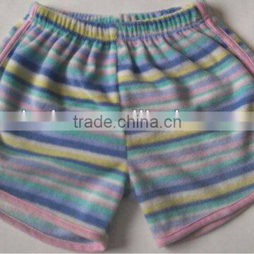 polar fleece printed pajama shorts for children