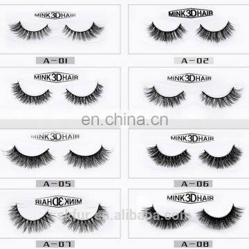 Factory Wholesale Private Label Invisible Band Individual 3d Real Mink Strip Eyelashes photo-6